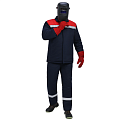 Костюм сварщика зимний Велд-СОП 1 кл.защиты (т.синий/красный) Костюм сварщика зимний Велд-СОП 1 кл.защиты (т.синий/красный)